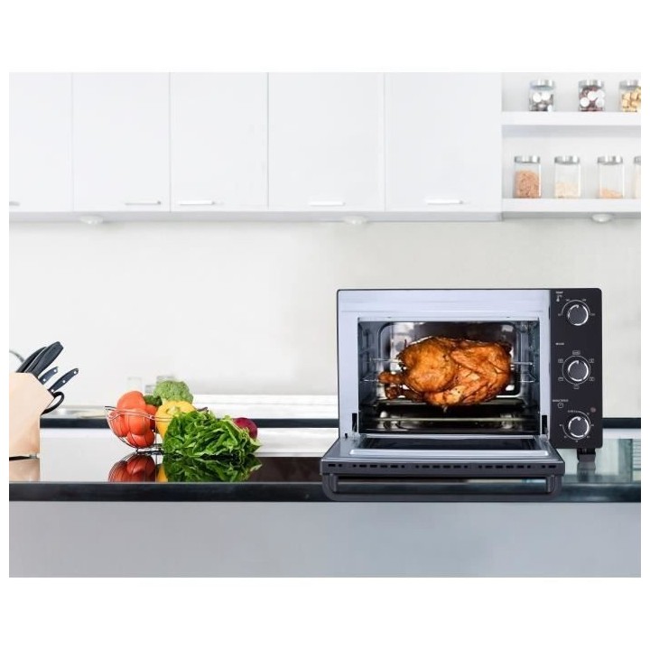 Minifour électrique CONTINENTAL EDISON CEMF28B2 - 28L noir - 1500W -