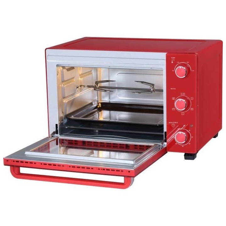 CONTINENTAL EDISON CEMF35R - Minifour électrique 35L rouge - 1500W -