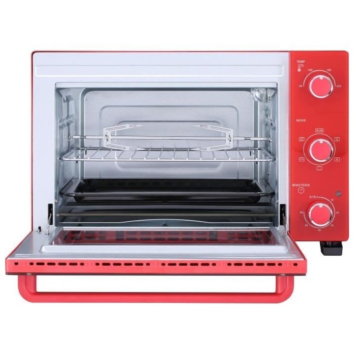 CONTINENTAL EDISON CEMF35R - Minifour électrique 35L rouge - 1500W -