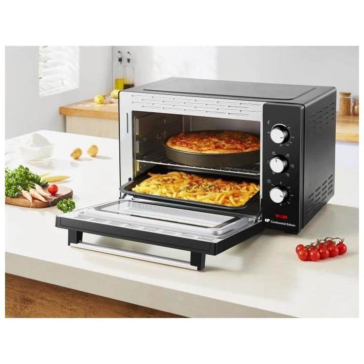 Mini four CONTINENTAL EDISON MF38N Noir L54,35x H36,6 x P41,15 cm 38L