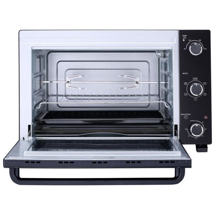 CONTINENTAL EDISON CEMF46B3 - Minifour électrique 46L noir - 1800W -