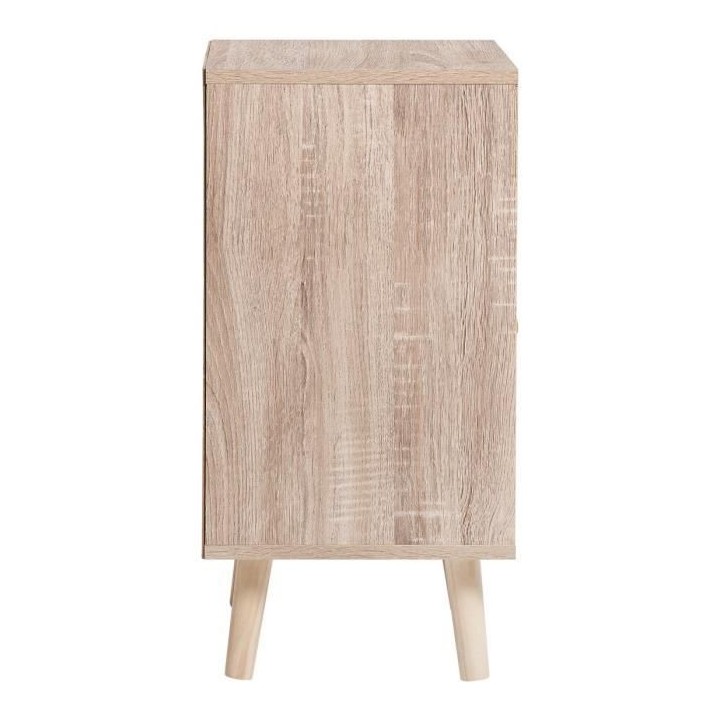 Meuble de rangement 3 tiroirs - En panneaux de particules avec piétem