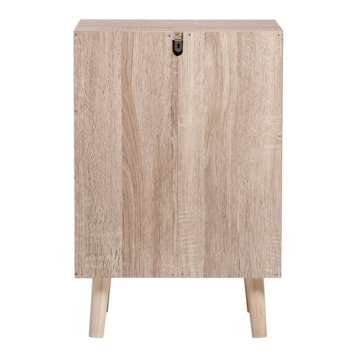 Meuble de rangement 3 tiroirs - En panneaux de particules avec piétem