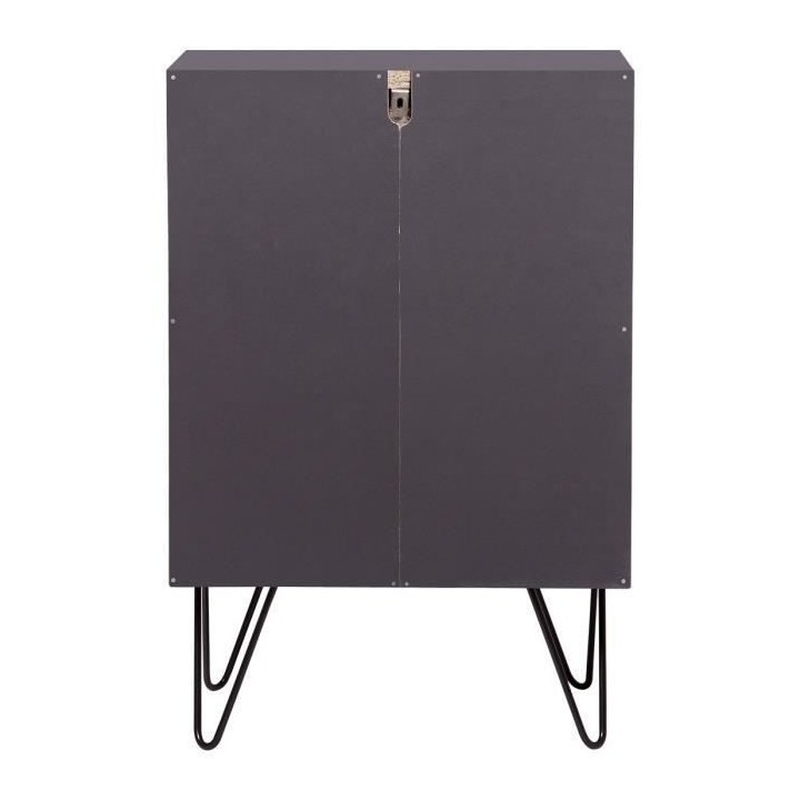 Meuble de rangement 3 tiroirs - En panneaux de particules avec piétem