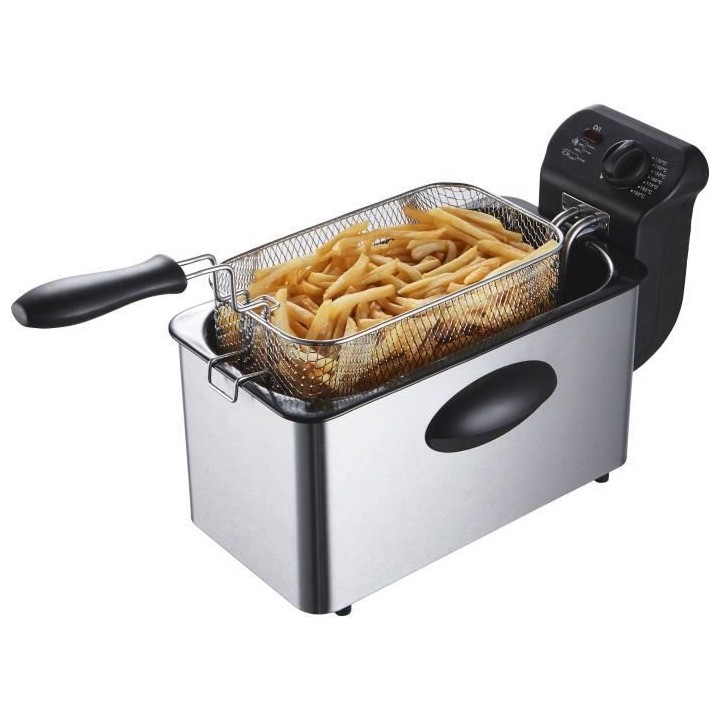 Friteuse 3 L CONTINENTAL EDISON CERFR3IN2 - 2000W - Inox