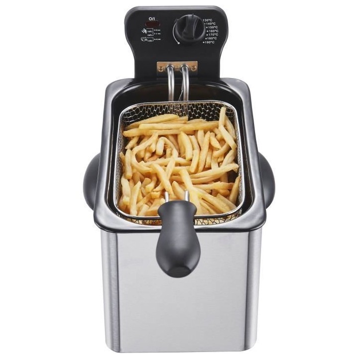 Friteuse 3 L CONTINENTAL EDISON CERFR3IN2 - 2000W - Inox