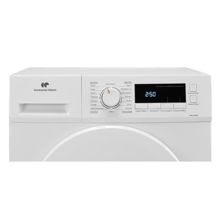 Seche-linge a condensation CONTINENTAL EDISON CESLCE8WS - 8kg - Largeu