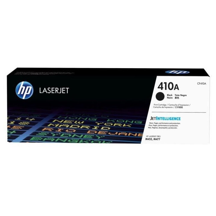 Cartouche de toner HP 410A (CF410A) noir pour HP Color LaserJet Pro M3