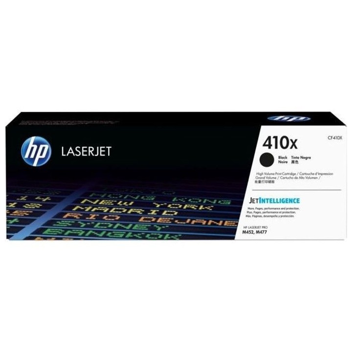 TONER HP 410X (CF410X) noir - cartouche authentique pour imprimantes H