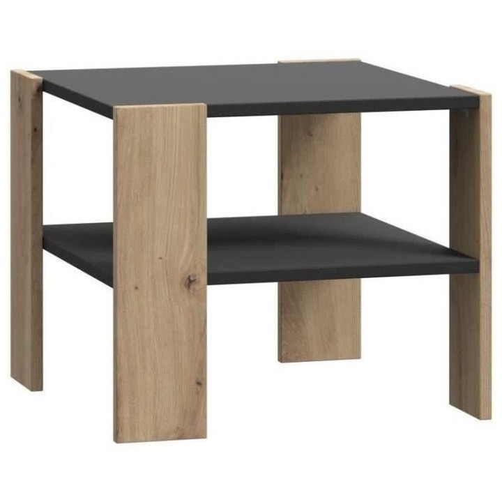 Table basse PILVI 2 Plateaux - Style contemporain - Particules mélami