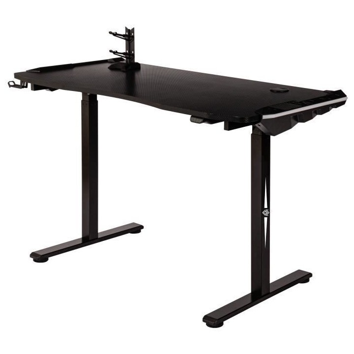 Bureau gaming électrique CGM - Réglable en hauteur - Support de cont