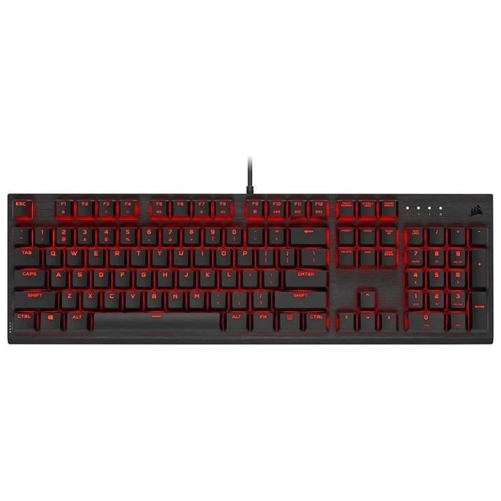 CORSAIR Clavier mécanique gaming K60 PRO a LED Rouge - Azerty - Noir