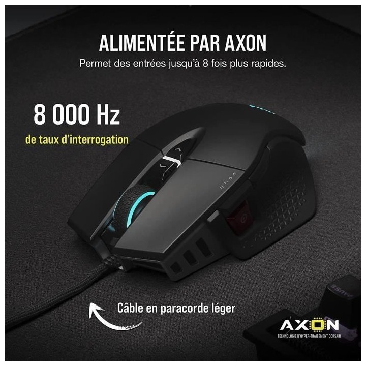 CORSAIR souris M65 RGB Ultra - Black (CH-9309411-EU2)