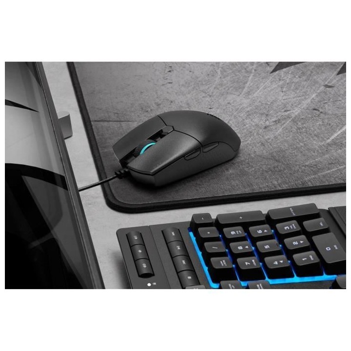 CORSAIR Souris Gamer KATAR PRO - LED RGB - 12400DPI, optique - Noire (