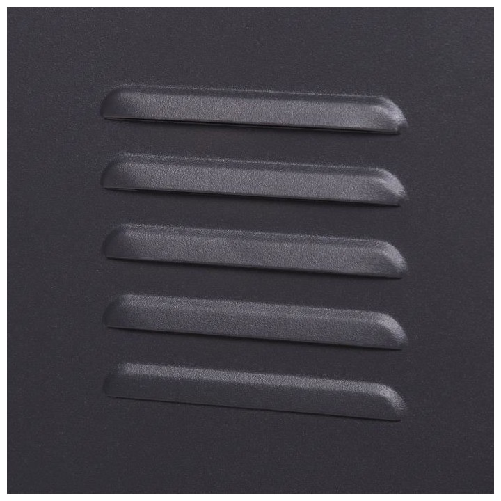 Commode enfant 3 tiroirs - En métal - Noir - L78 x P40 x H73 cm - MOD