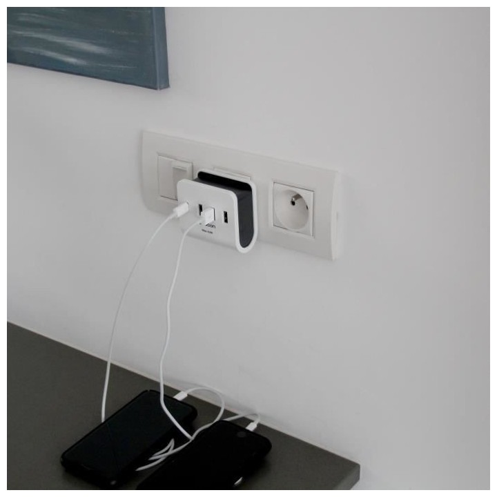 Chargeur secteur - CHACON - 40030 - 3 USB-A + 1 USB-C