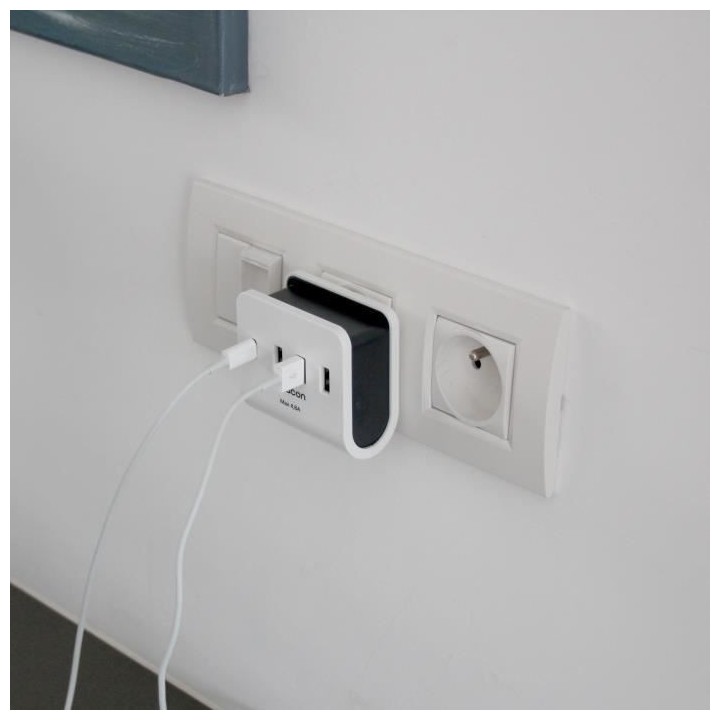 Chargeur secteur - CHACON - 40030 - 3 USB-A + 1 USB-C