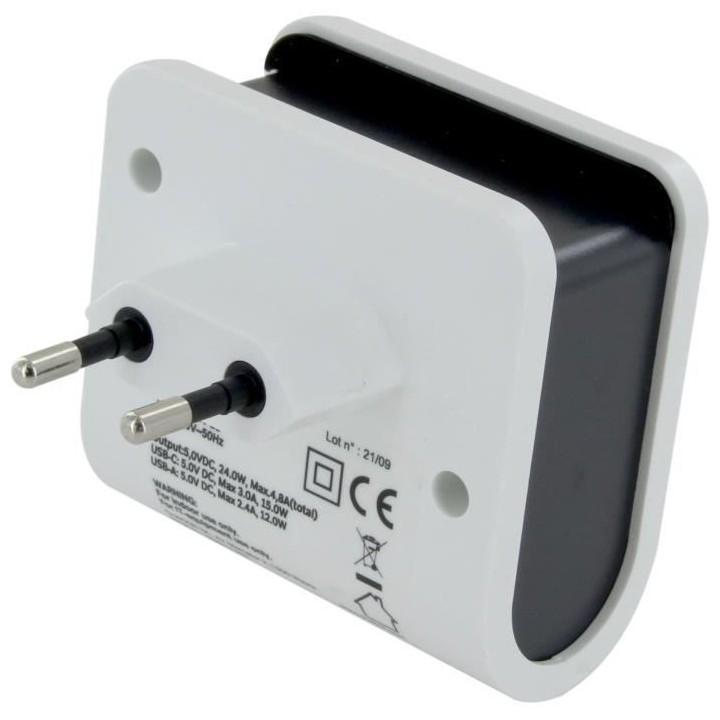 Chargeur secteur - CHACON - 40030 - 3 USB-A + 1 USB-C