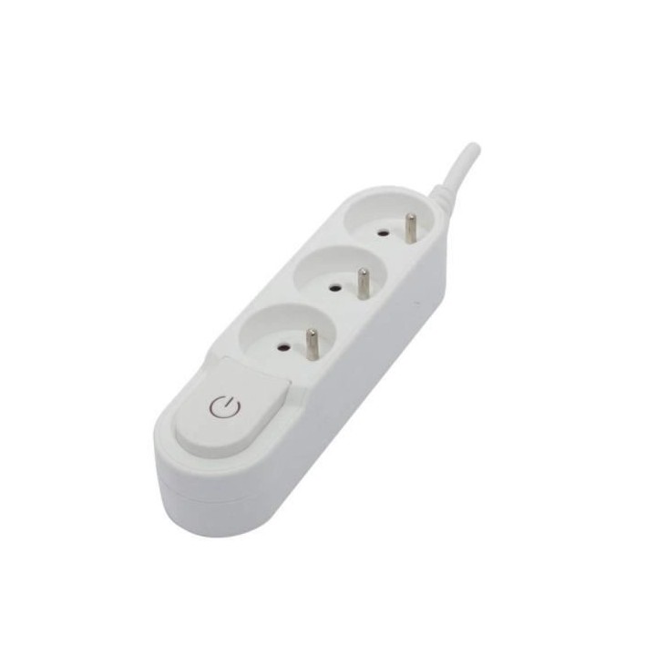 CHACON Bloc multiprise 3 prises 16 A avec interrupteur, câble 1,5 m H