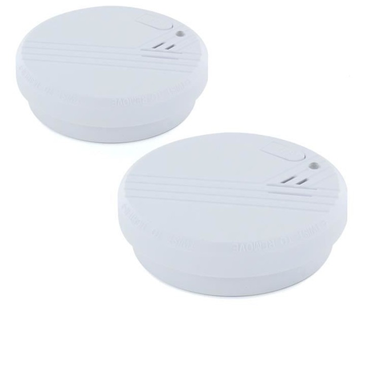 Détecteurs de fumée optiques - CHACON - Avec pile alkaline 9 V - 1 a