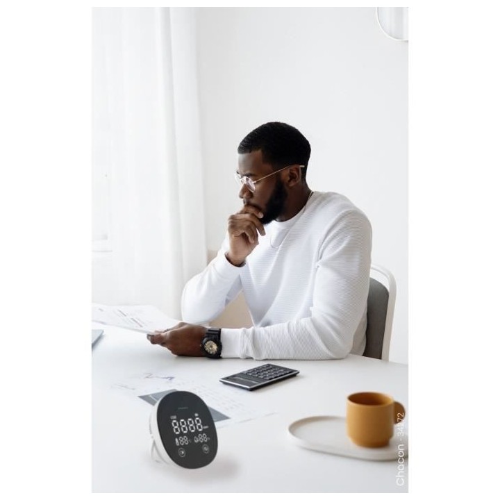 Détecteur de CO2 - CHACON - Filaire - Blanc