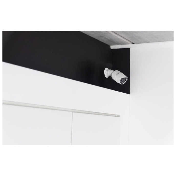 Caméra factice - CHACON - Aluminium - LED bleu - Blanc