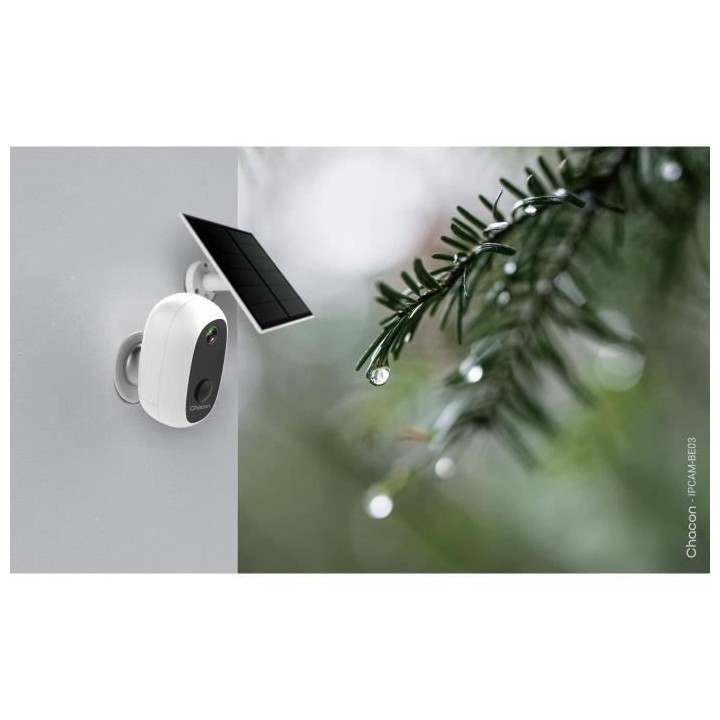 2 caméras avec panneau solaire - CHACON - 2-IPCAM-BE03-PS - Extérieu