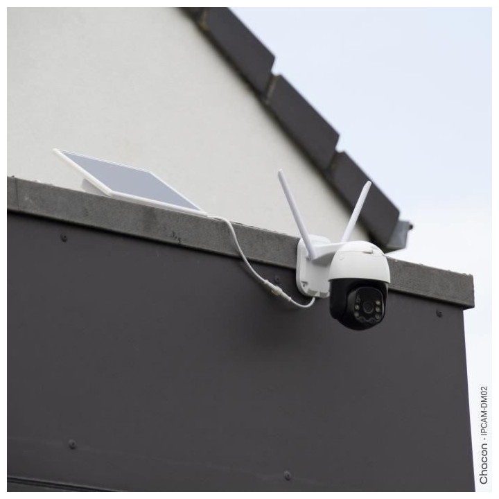 2 caméras avec panneau solaire - CHACON - 2-IPCAM-DM02 - Extérieur -