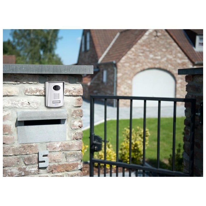 Visiophone couleur CHACON 4 fils 4,3 noir avec écran ultraplat