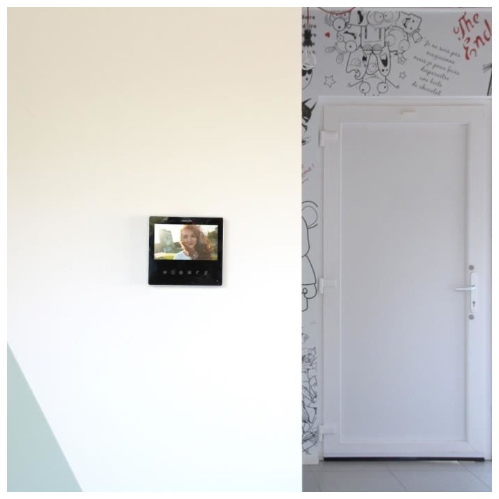 Vidéophone - CHACON - 2 dils - 7 - Ultra slim - Noir