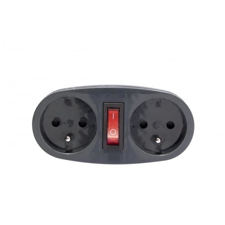 CHACON Prise Biplite 16A avec interrupteur anthracite