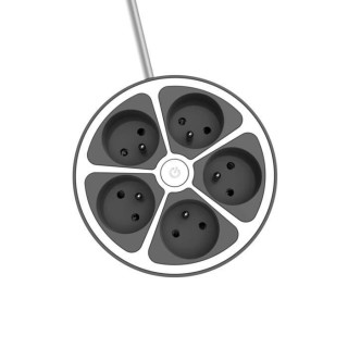 Chacon Multiprise bureau 16A.250V-Max 3680W  5x16A cable 1,5m- Couleur