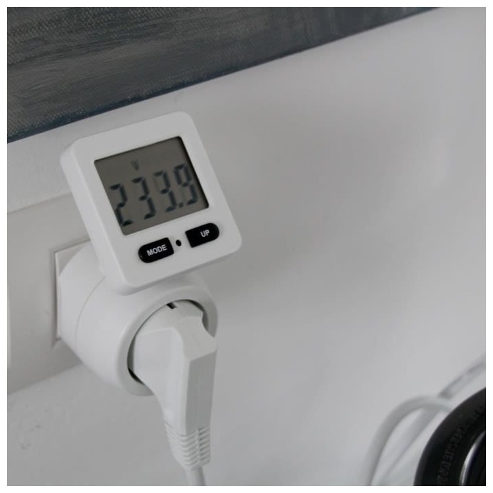 Prise mesure consommation - CHACON - 54351 - Ecran rotatif - FR