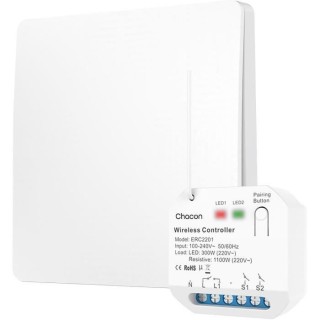 Set module éclairage et interrupteur - CHACON - 54666 - Sans fil - Sa
