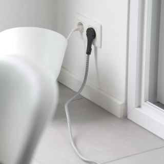 CHACON Prolongateur textile 5m 3x1,5m2 textile cable & noire fiche pla