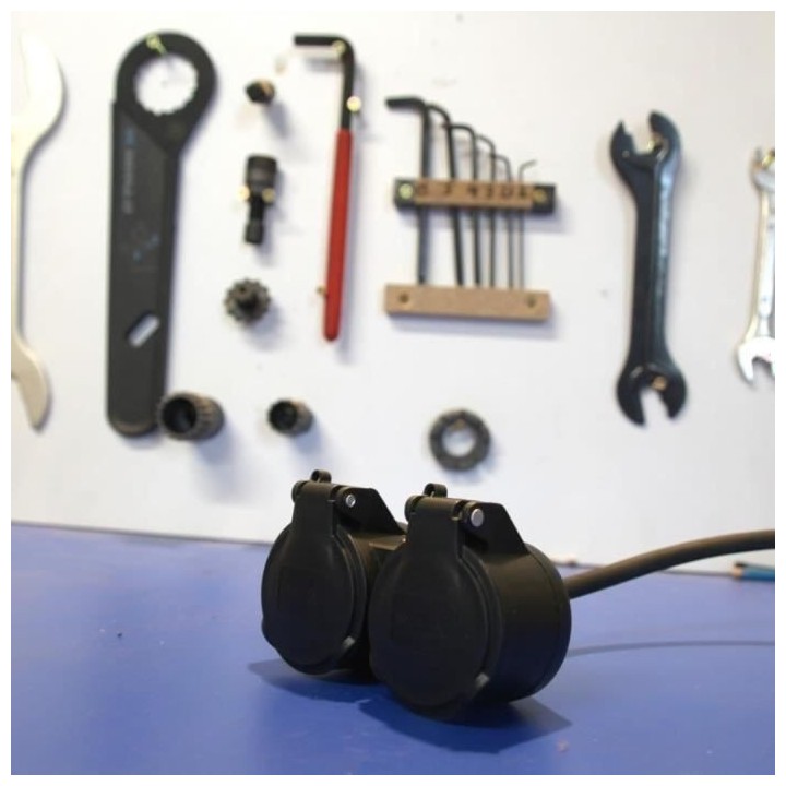 Chacon Prolongateur HO5RR-F 3 x1,5mm2- IP44 Dual-Head - 10m -