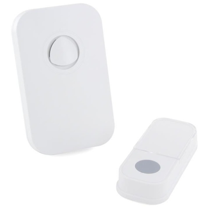 Carillon - CHACON - Sans fil sur batterie - 120 m - Blanc