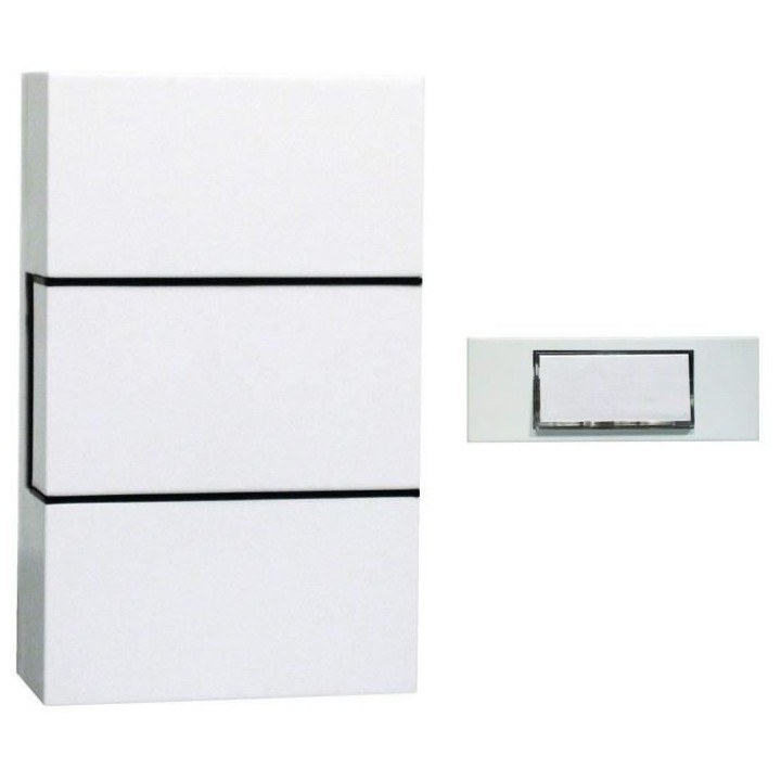 Carillon filaire CHACON - 1 mélodie - Bouton poussoir avec rétroécl