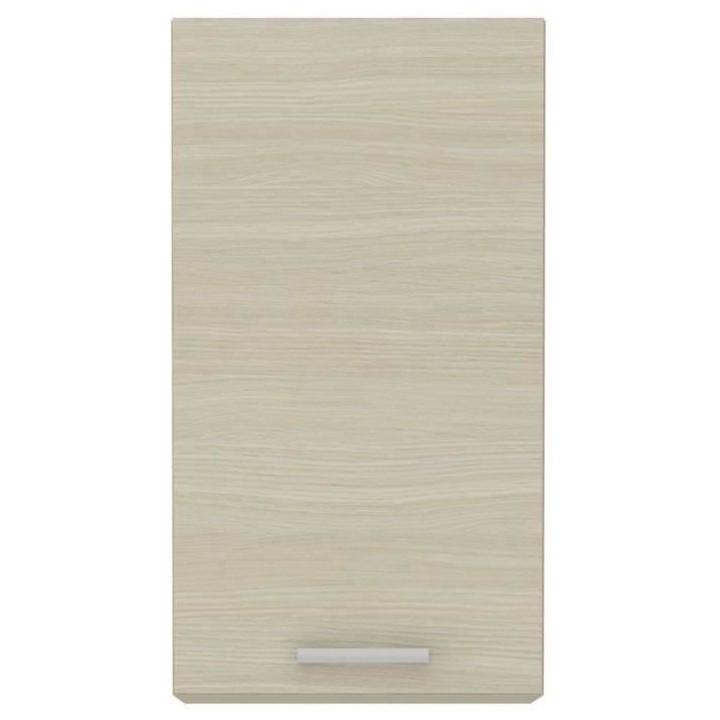 CHAMONIX Meuble haut - 1 Porte battante - Mélaminé - Décor chene -