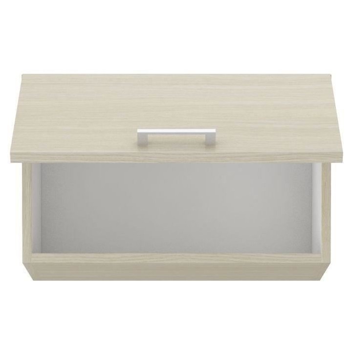 CHAMONIX Meuble hotte - 2 Portes - Mélaminé - Décor chene - L 60 x