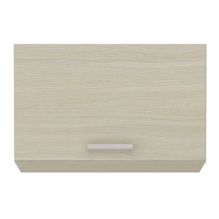 CHAMONIX Meuble hotte - 2 Portes - Mélaminé - Décor chene - L 60 x