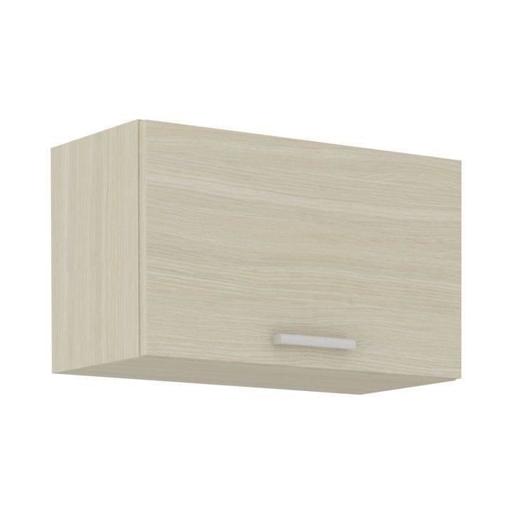 CHAMONIX Meuble hotte - 2 Portes - Mélaminé - Décor chene - L 60 x