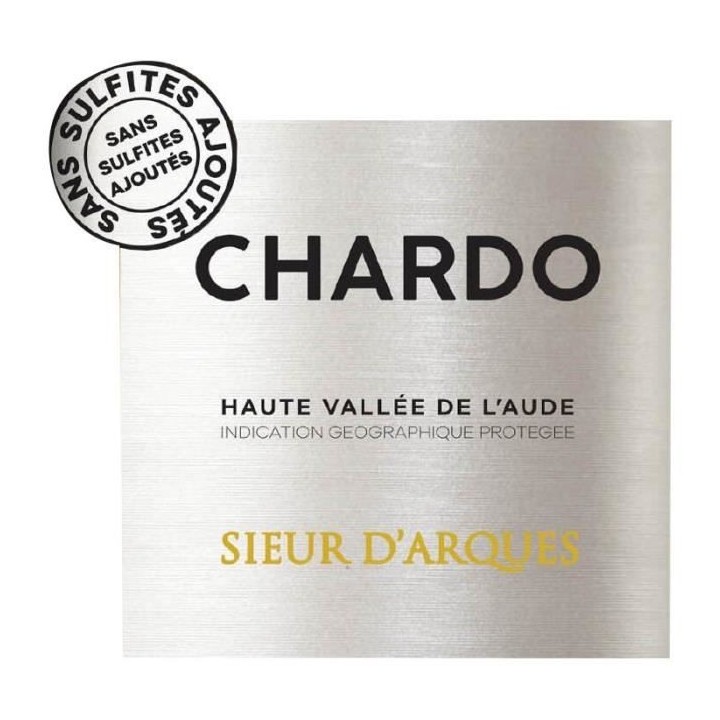 Sieur d'arques Chardo Haute Vallée de l'Aude - Vin blanc de Languedoc