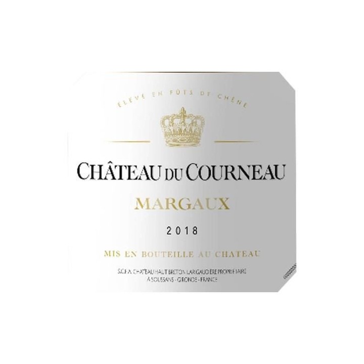 Château du Courneau 2018 Margaux - Vin rouge de Bordeaux