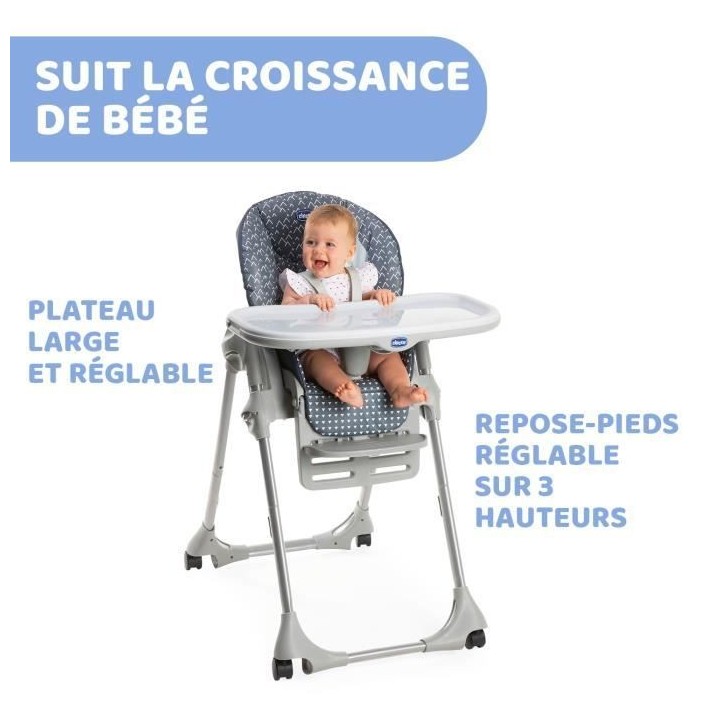 CHICCO - Chaise Haute Polly Easy Pinguin