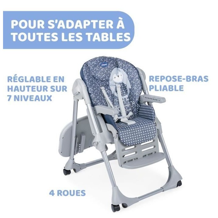 CHICCO - Chaise Haute Polly Easy Pinguin