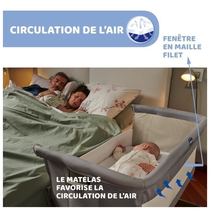 CHICCO - Next2Me Lit Bébé Berceau Cododo - Sand