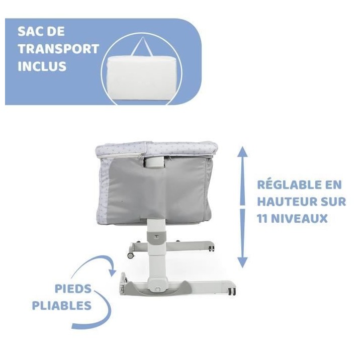 Berceau cododo Next2Me Dream Silver - CHICCO - A partir de 0 mois - Ha