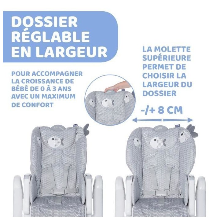 CHICCO - Chaise Haute Polly 2 Start Dots