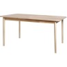 Table a manger extensible - Scandinave - NEW SOFIA - Chene et blanc avec motifs - L 160 / 200 x P 90 cm